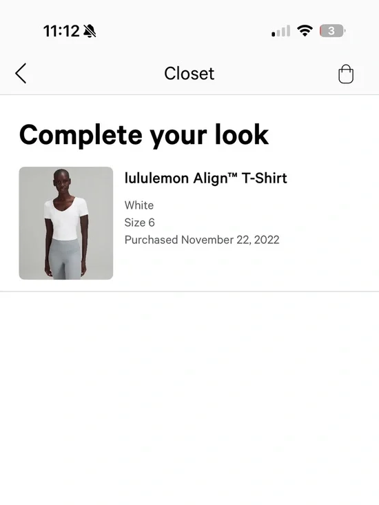 DISCONTINUED lululemon Align Short Sleeve Tee - Picture 4 of 4